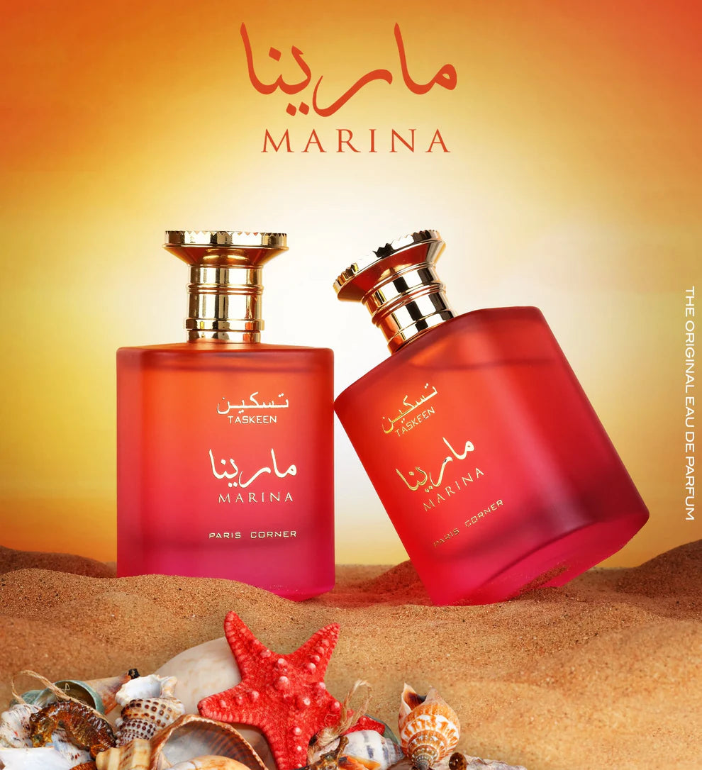 Parfum Unisexe Taskeen Marina - Extrait De Jasmin Et Musc - 100 Ml - Paris Corner - Frais Et Envoûtant
